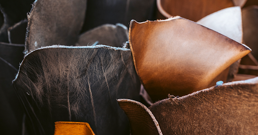 Full-grain leather in various colors