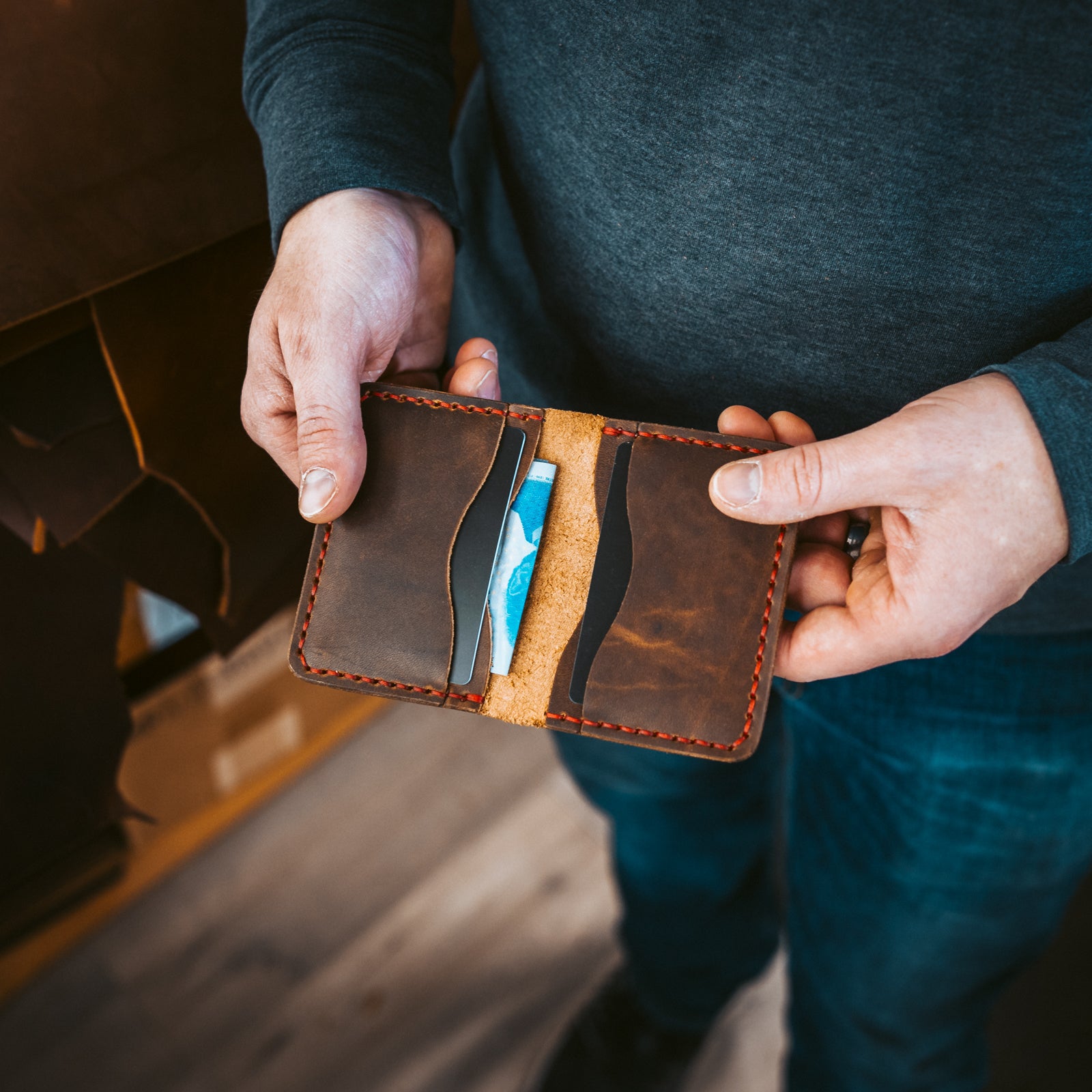 Leather 5 Card Wallet