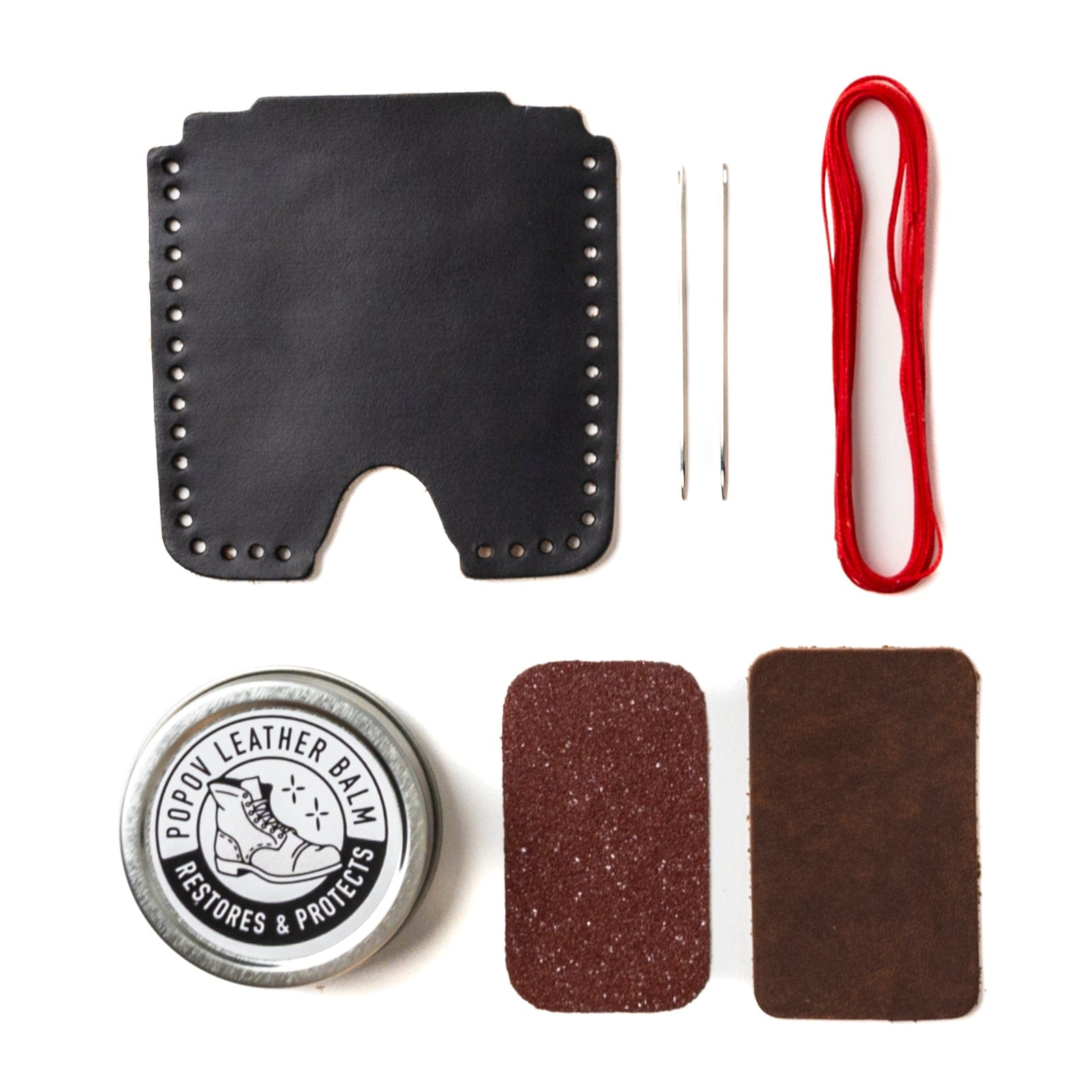 DIY Leather Lighter Sleeve - Black Popov Leather®