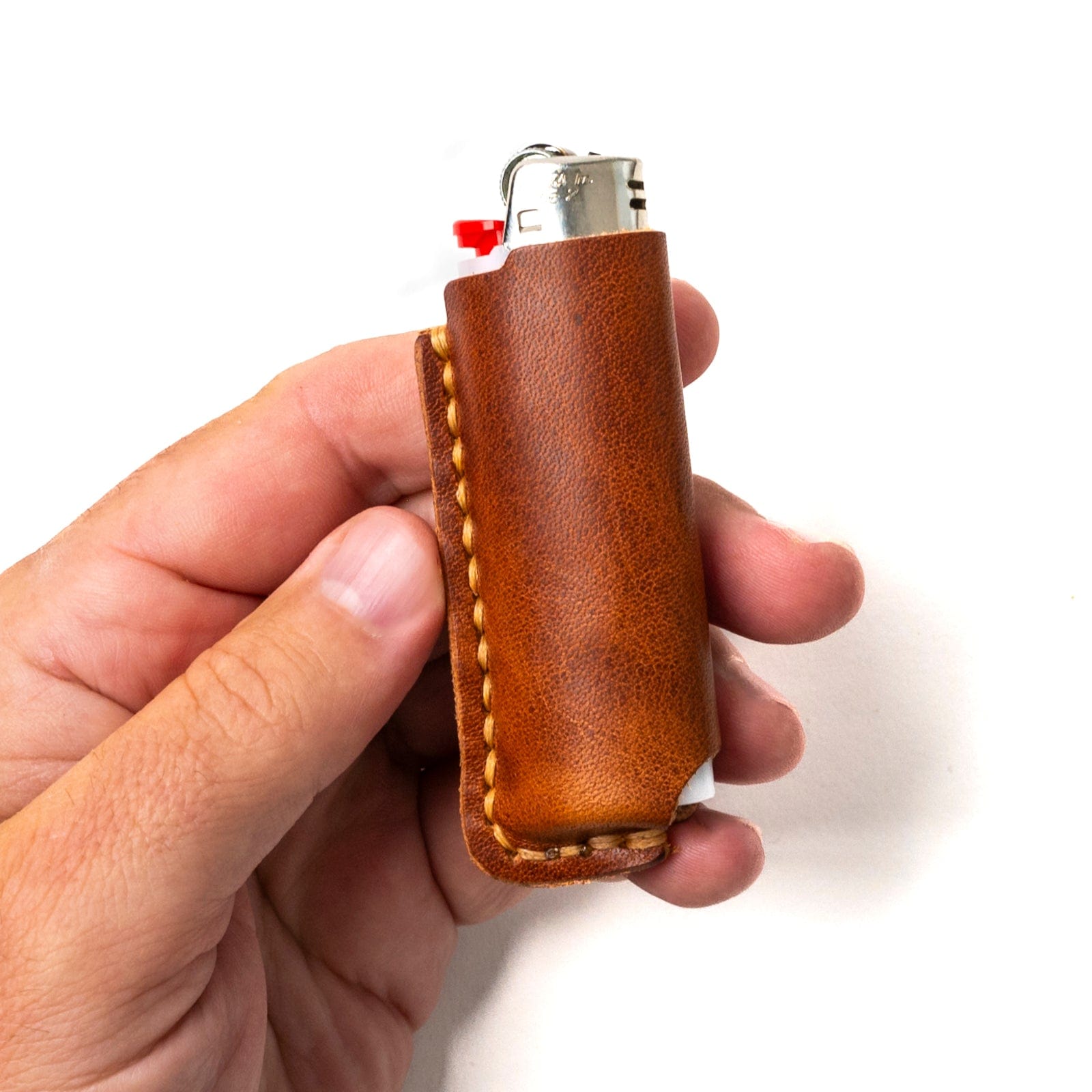 DIY Leather Lighter Sleeve - English Tan Popov Leather®
