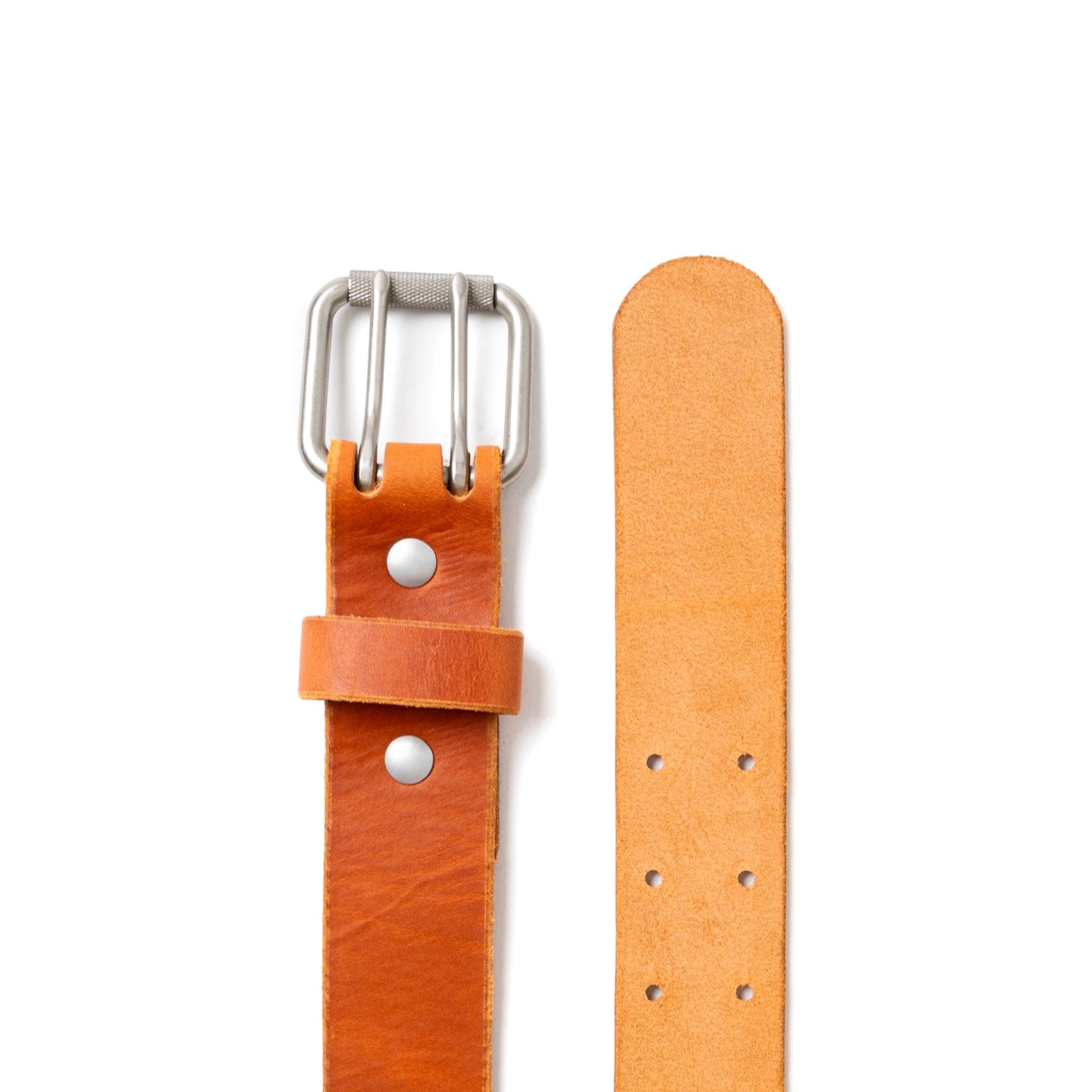 Leather 2 Prong Belt - English Tan Popov Leather®