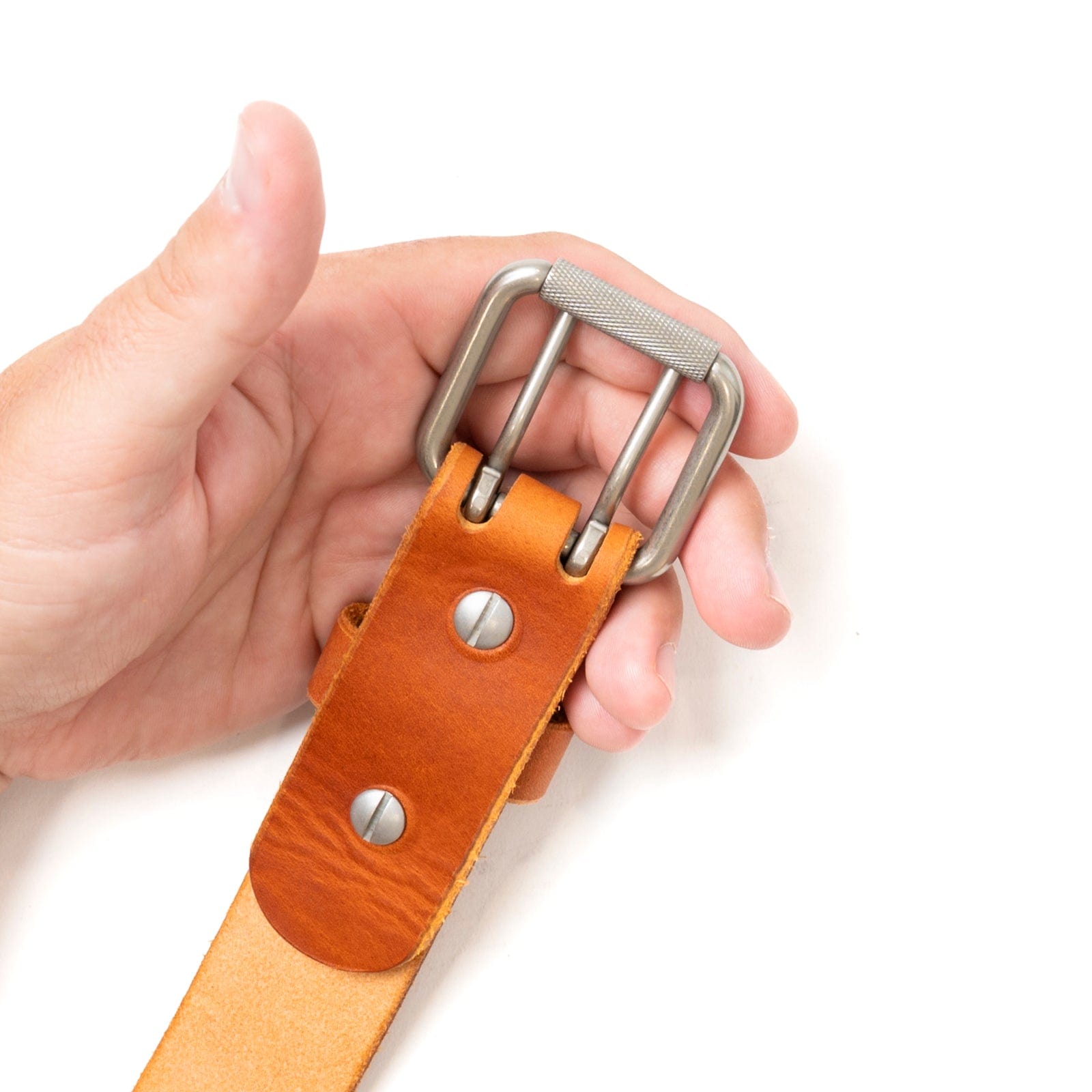 Leather 2 Prong Belt - English Tan Popov Leather®