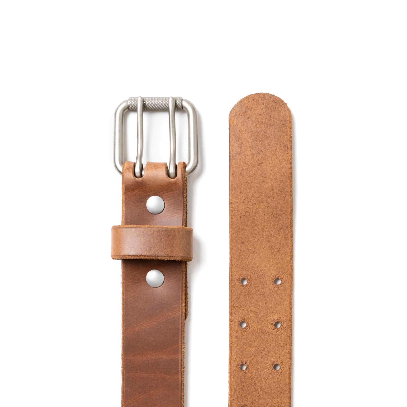 Leather 2 Prong Belt - Natural Popov Leather®