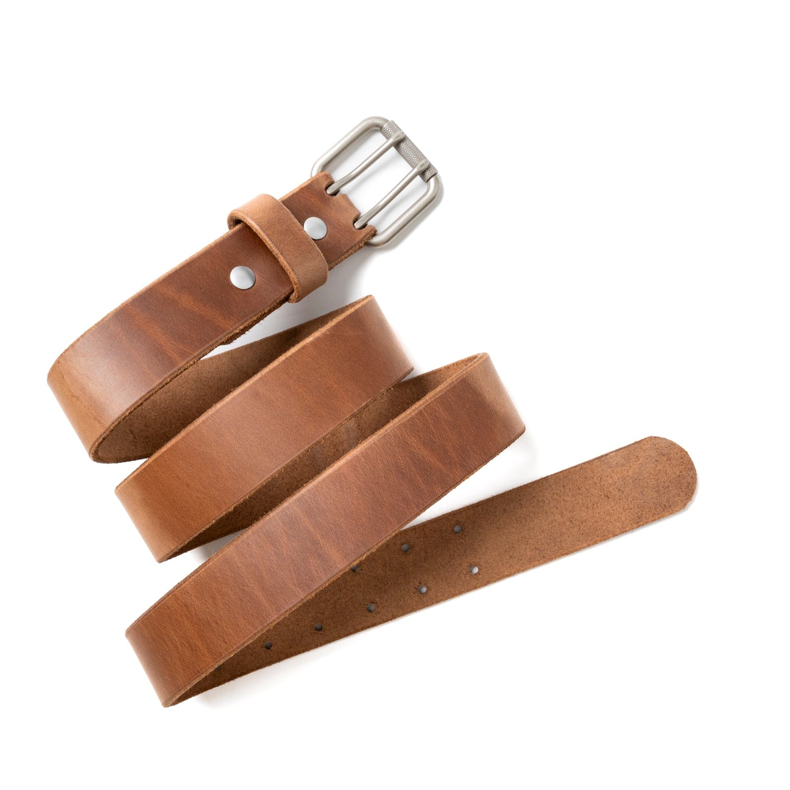 Leather 2 Prong Belt - Natural Popov Leather®