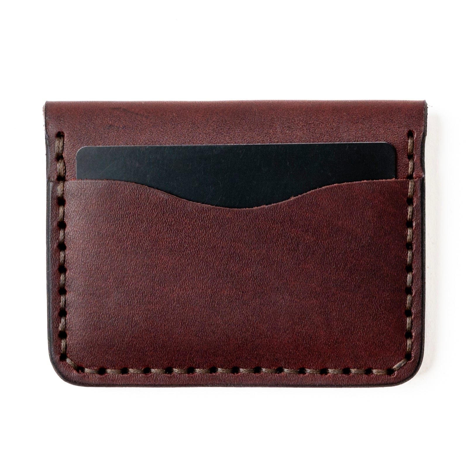 Leather 5 Card Wallet - Oxblood Popov Leather®