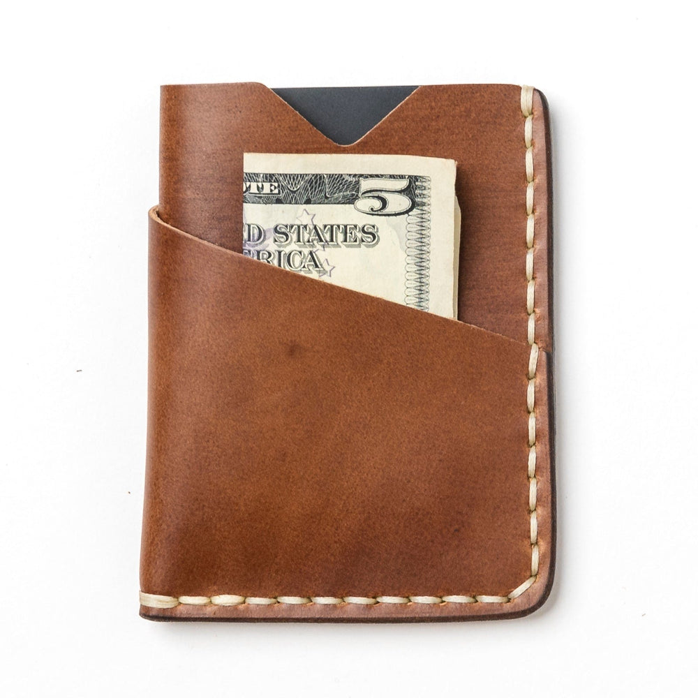 Natural Leather Card Holder: Slim, Durable & Perfect for Travel - Popov ...