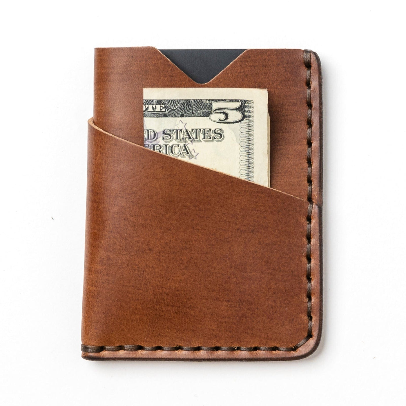 Natural Leather Card Holder: Slim, Durable & Perfect for Travel - Popov ...