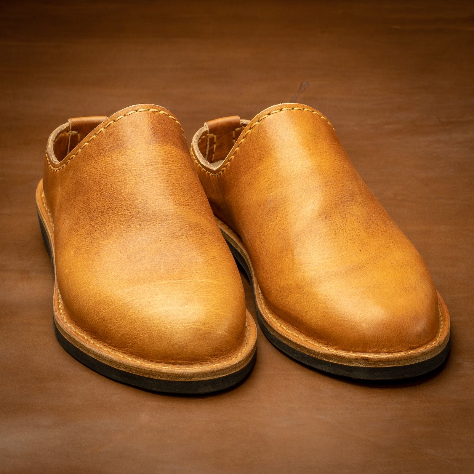 Leather Classic Slip On English Tan