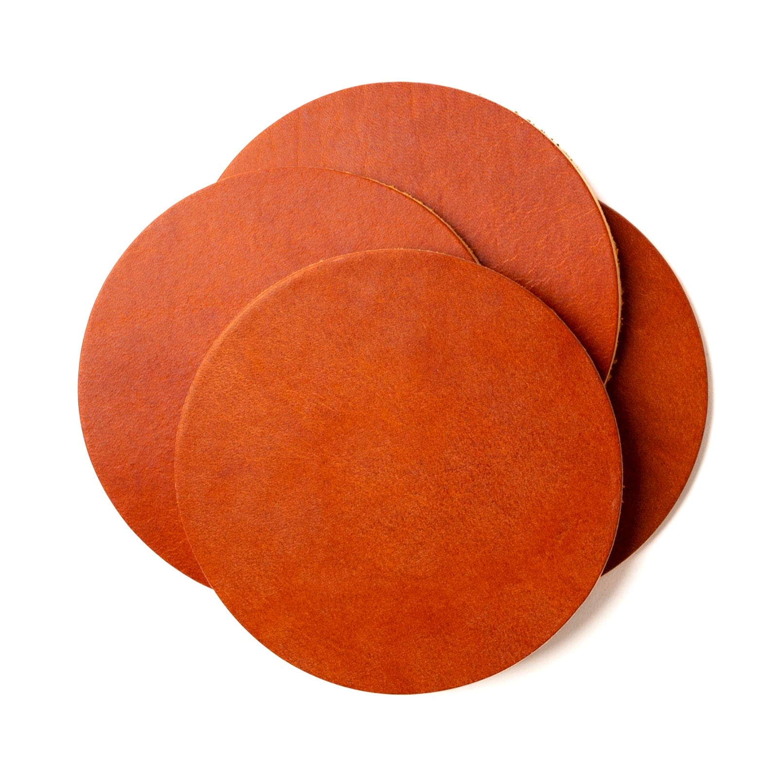 Leather Coasters 4 Pack - Blank - English Tan Popov Leather®