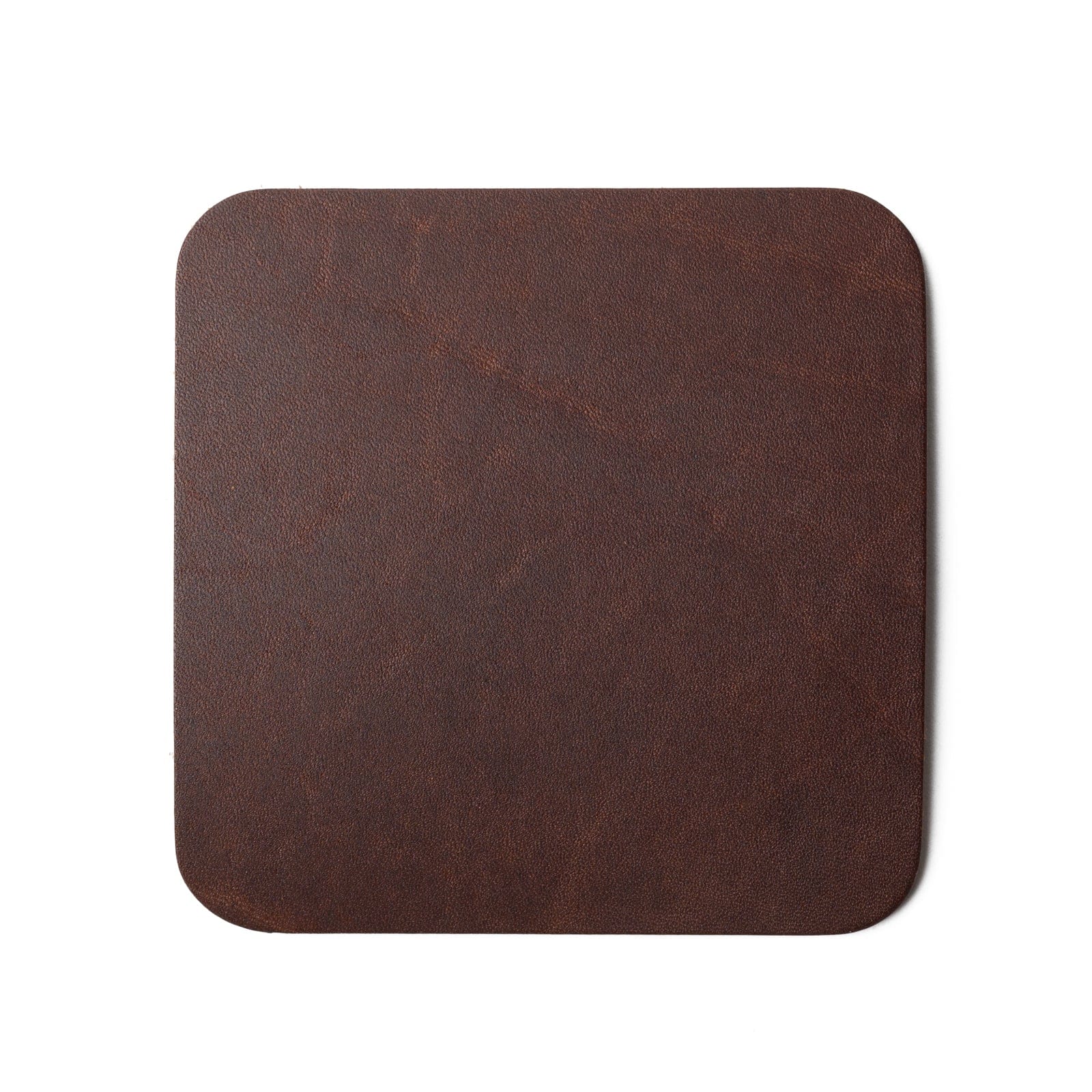 Leather Coasters 4 Pack - Square Blank - Heritage Brown Popov Leather®