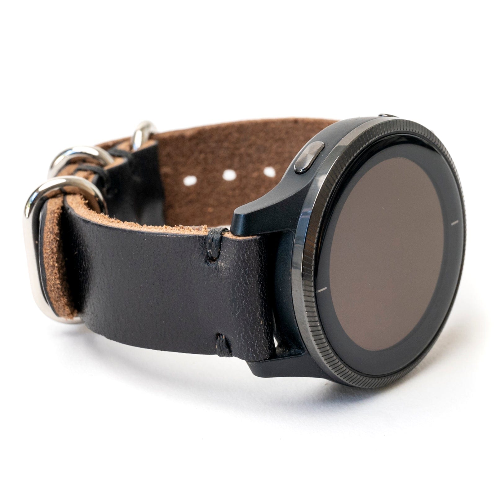 Leather Garmin Watch Band - Black Popov Leather®