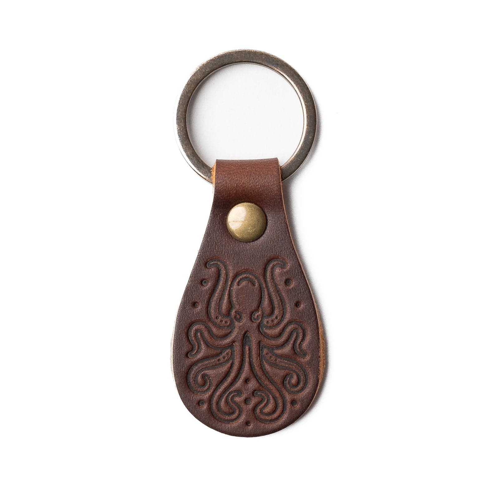 Leather Kraken Keyfob - Heritage Brown Popov Leather®