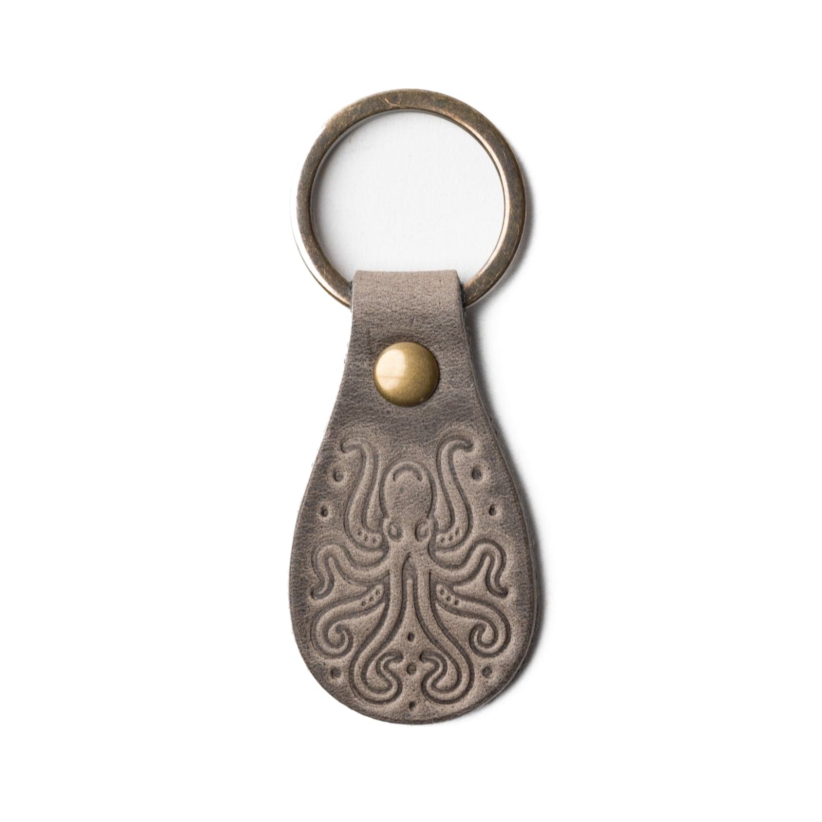 Leather Kraken Keyfob - Slate Popov Leather®