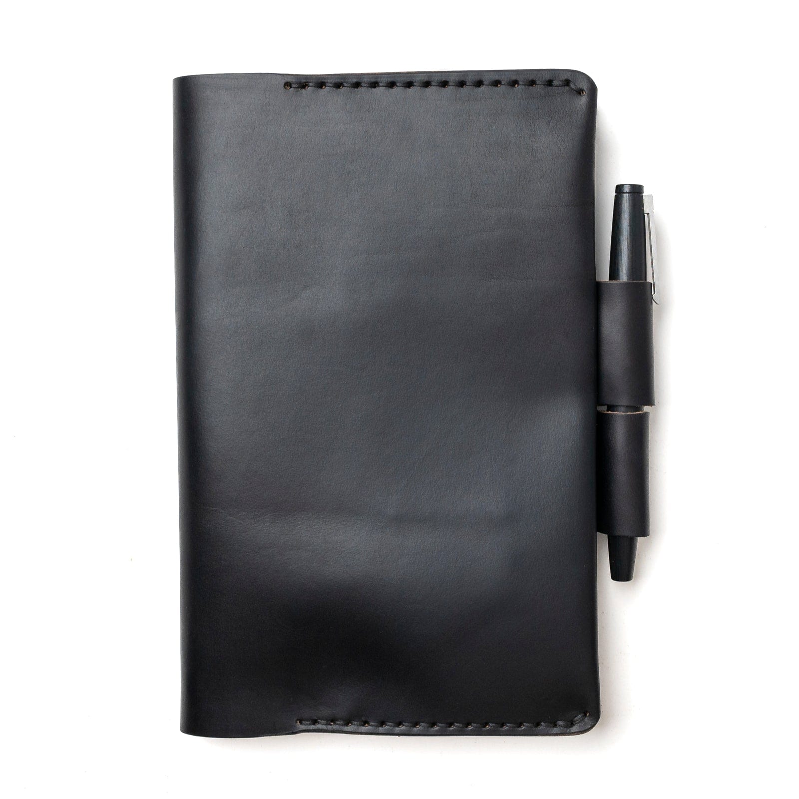 Shops READY TO SHIP - Leather Moleskine Large Journal Cover with Pen Loop, Large Notebook Cover, Leather Journal Cover, 5