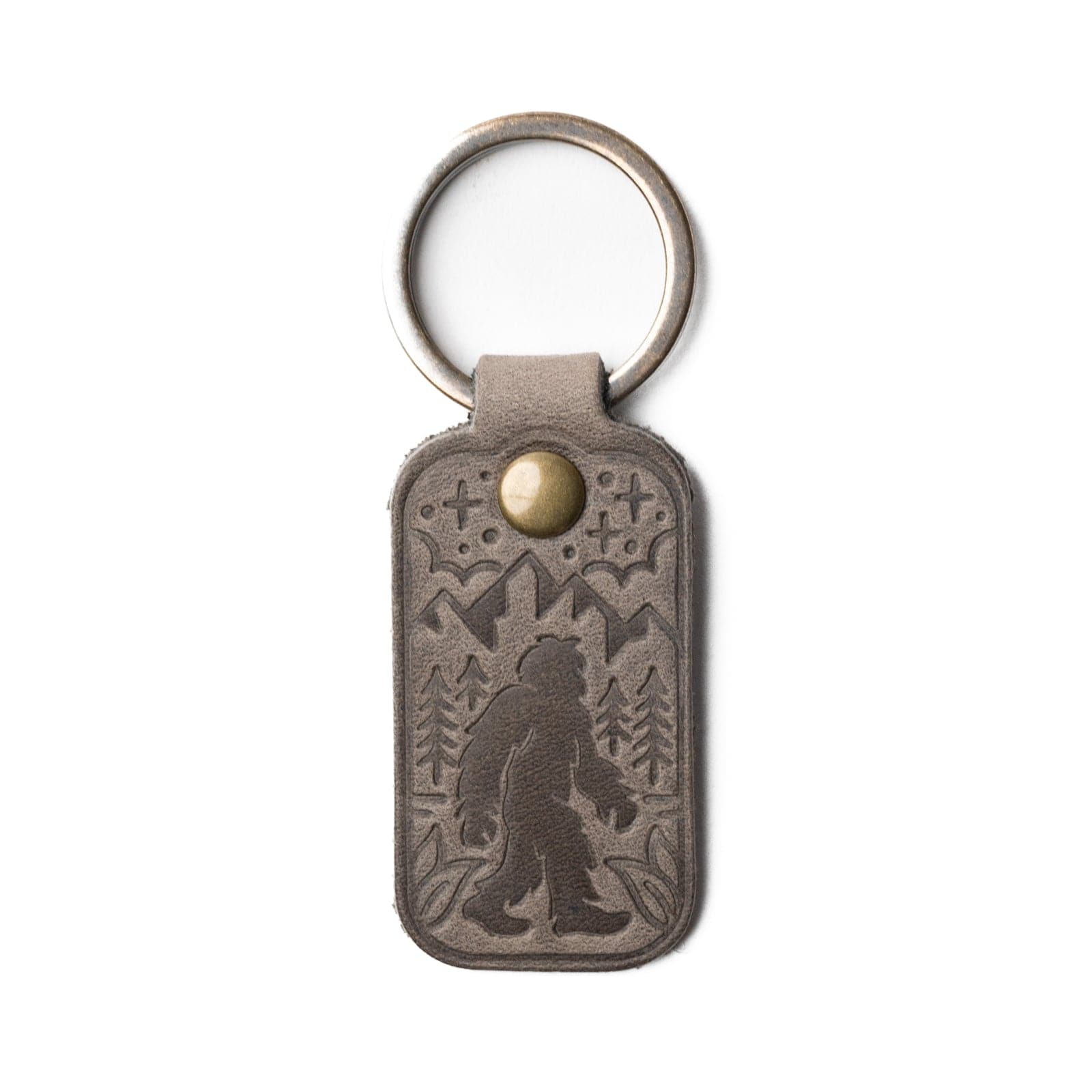 Leather Sasquatch Keyfob - Slate Popov Leather®