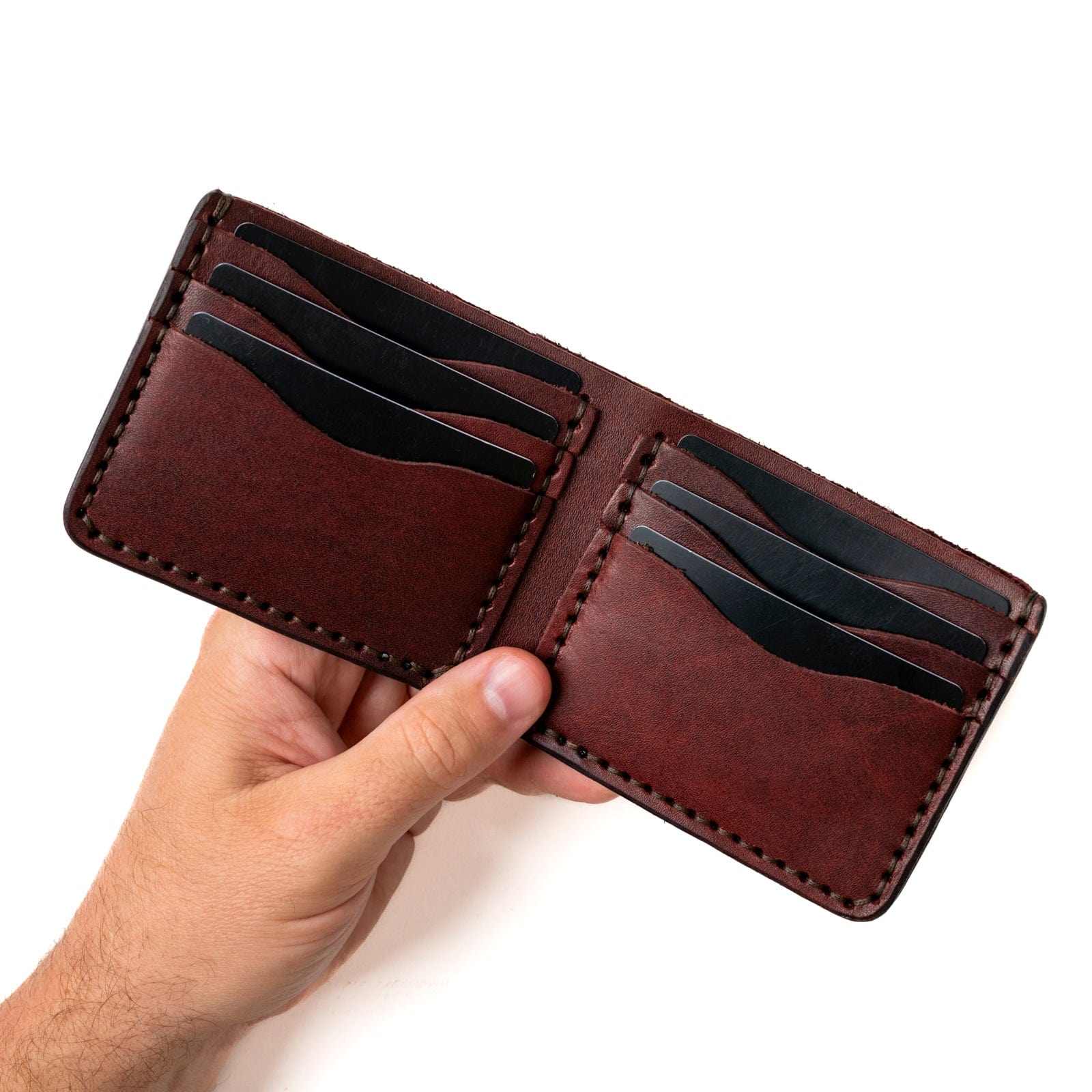 Leather Traditional Wallet - Oxblood Popov Leather®