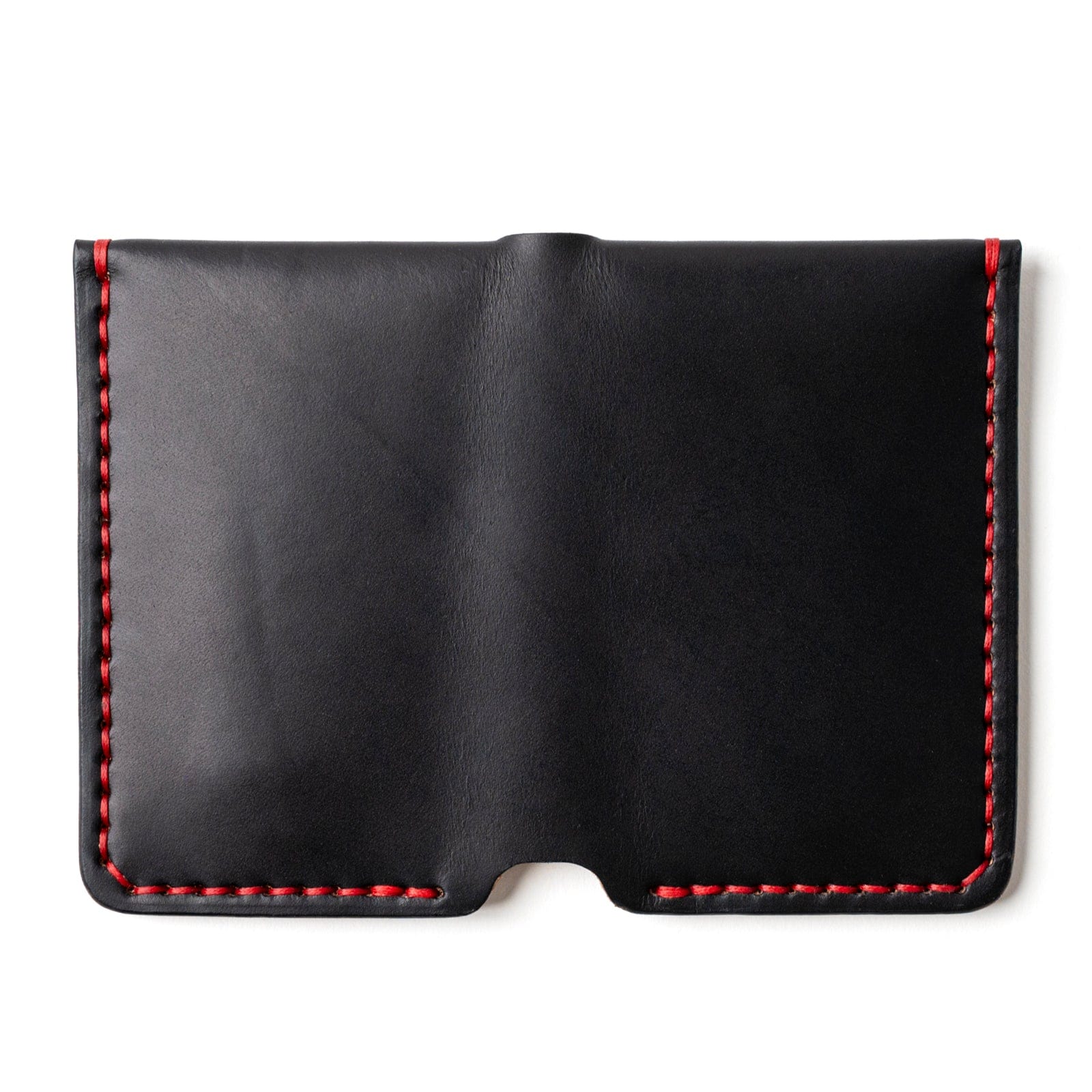 Leather Vertical Wallet - Black Popov Leather®