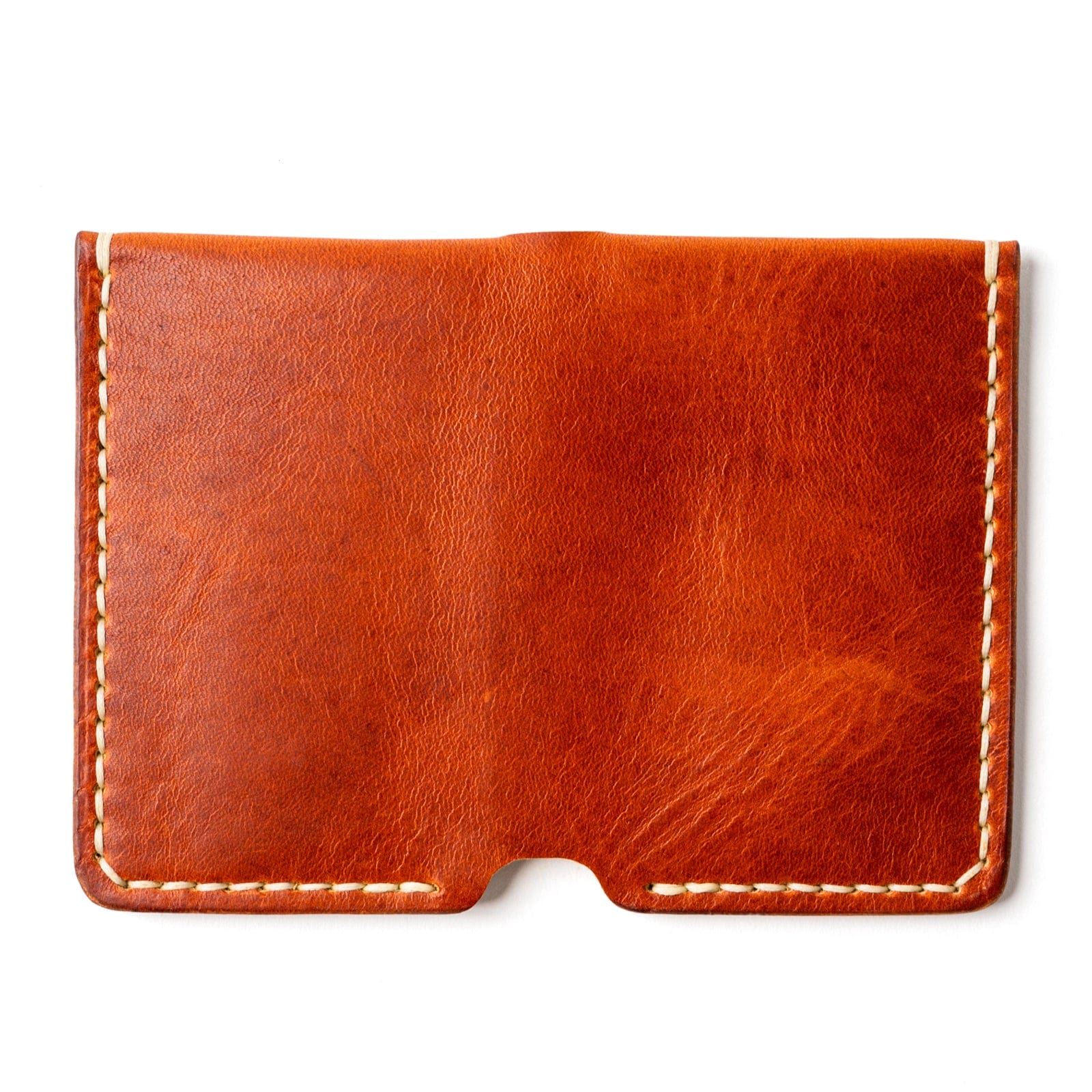 Leather Vertical Wallet - English Tan Popov Leather®