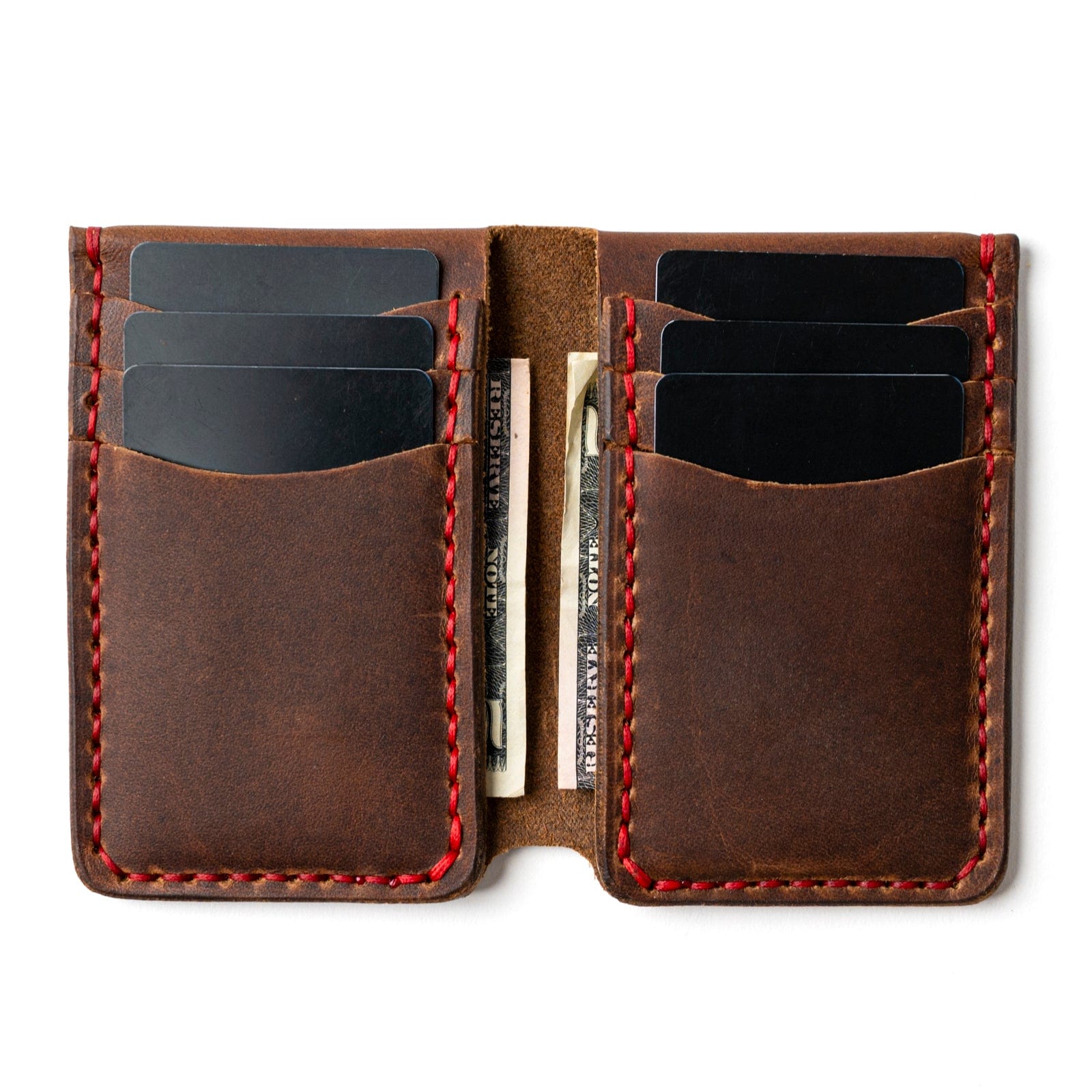 Leather store Vertical Slim Wallet