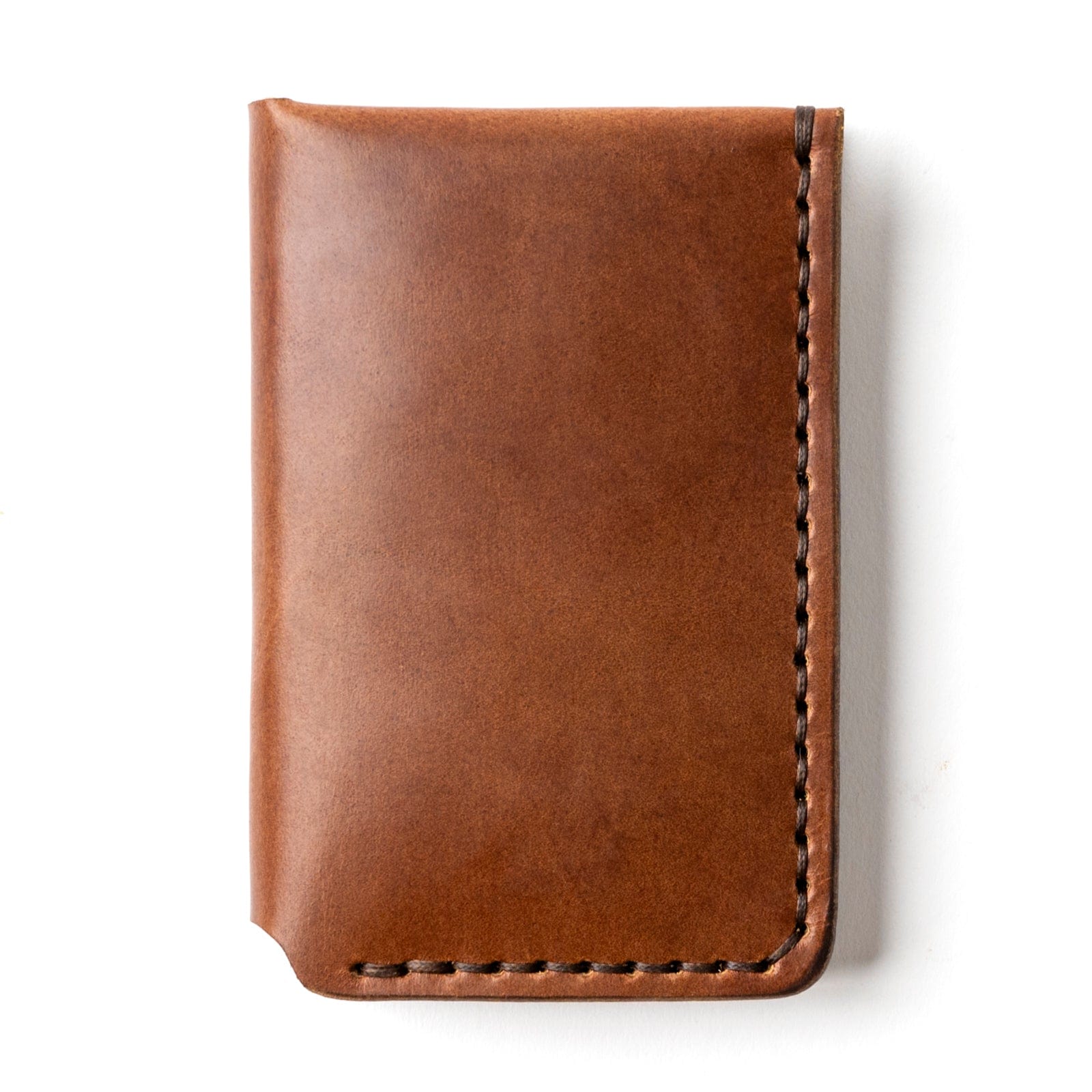 Caramel & Green Vertical Very Slim Leather Wallet deals (Long)