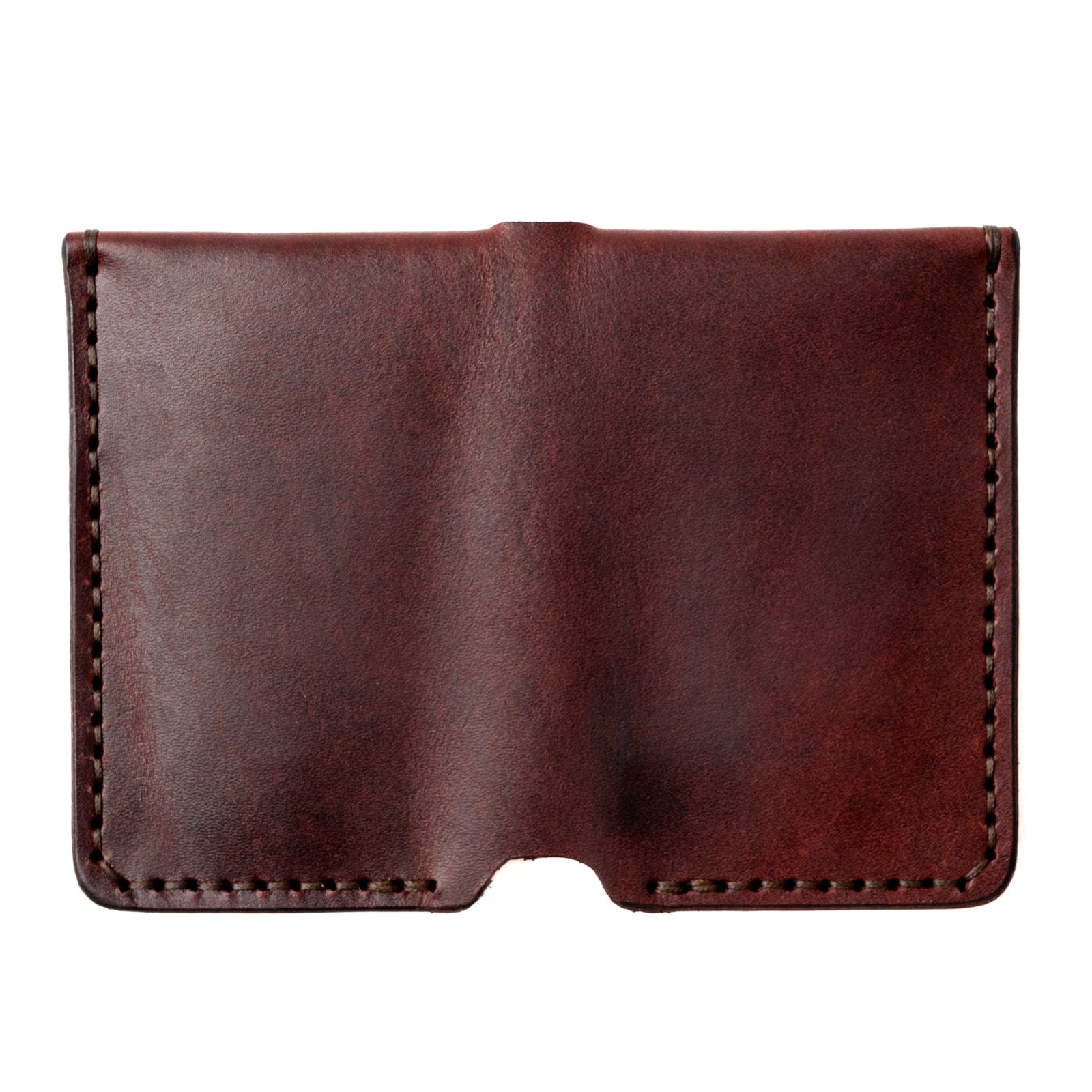 Leather Vertical Wallet - Oxblood Popov Leather®