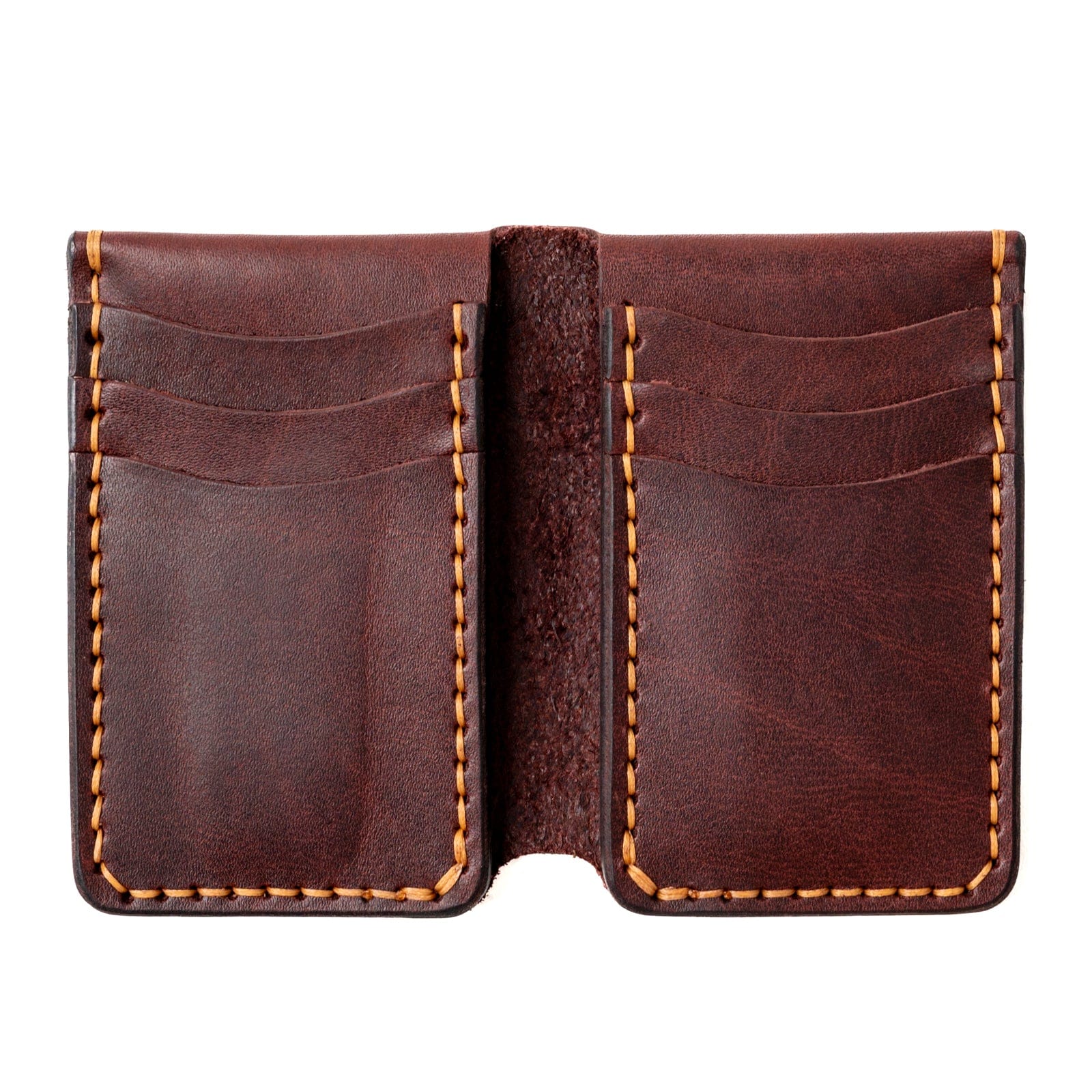 Leather Vertical Wallet - Oxblood Popov Leather®