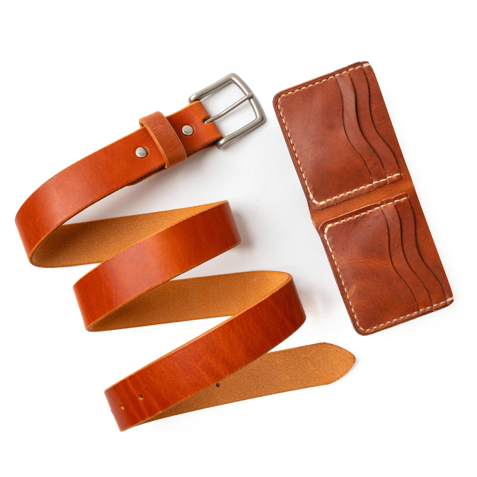 Matching Belt & Wallet Bundle - English Tan Popov Leather®