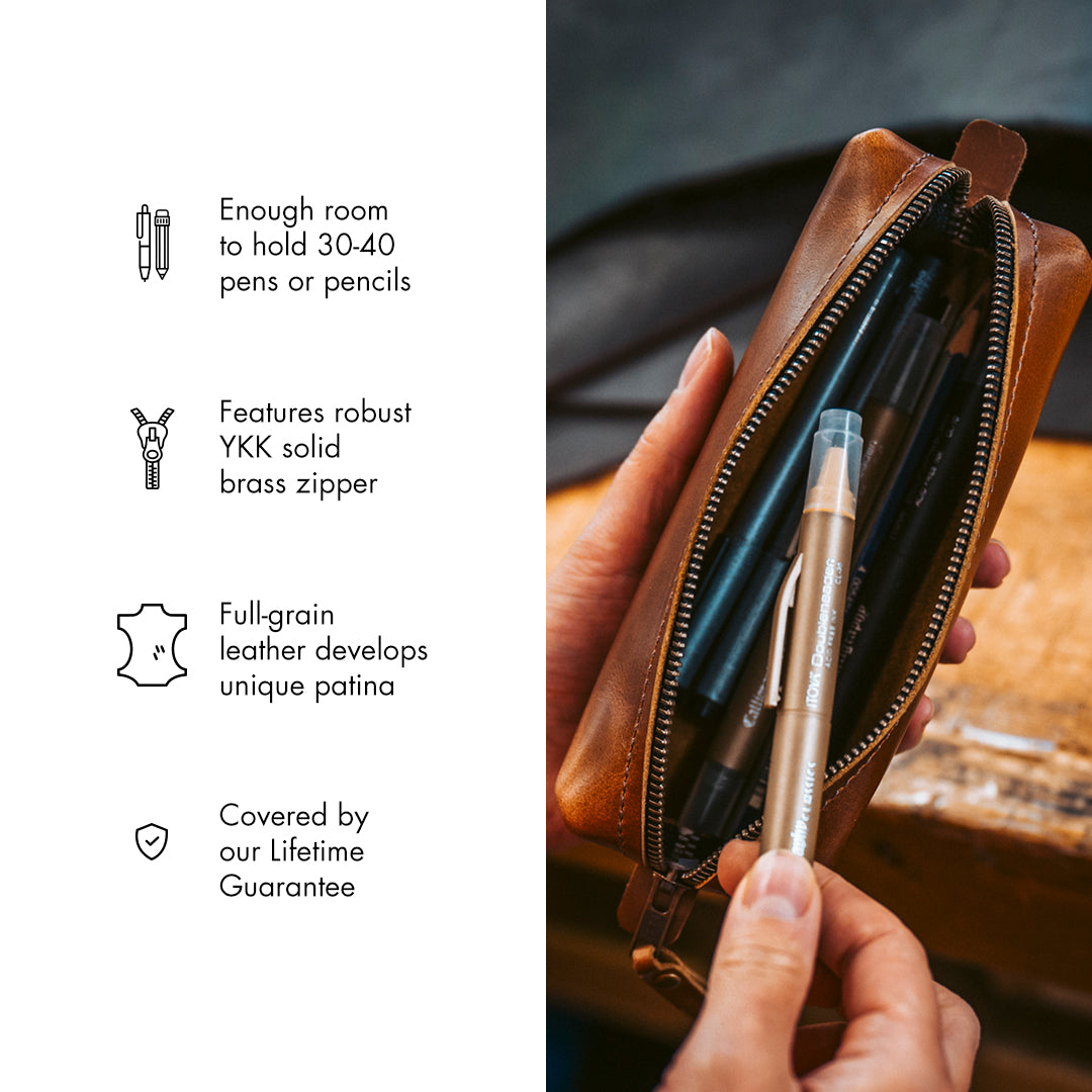 Leather Pencil Case