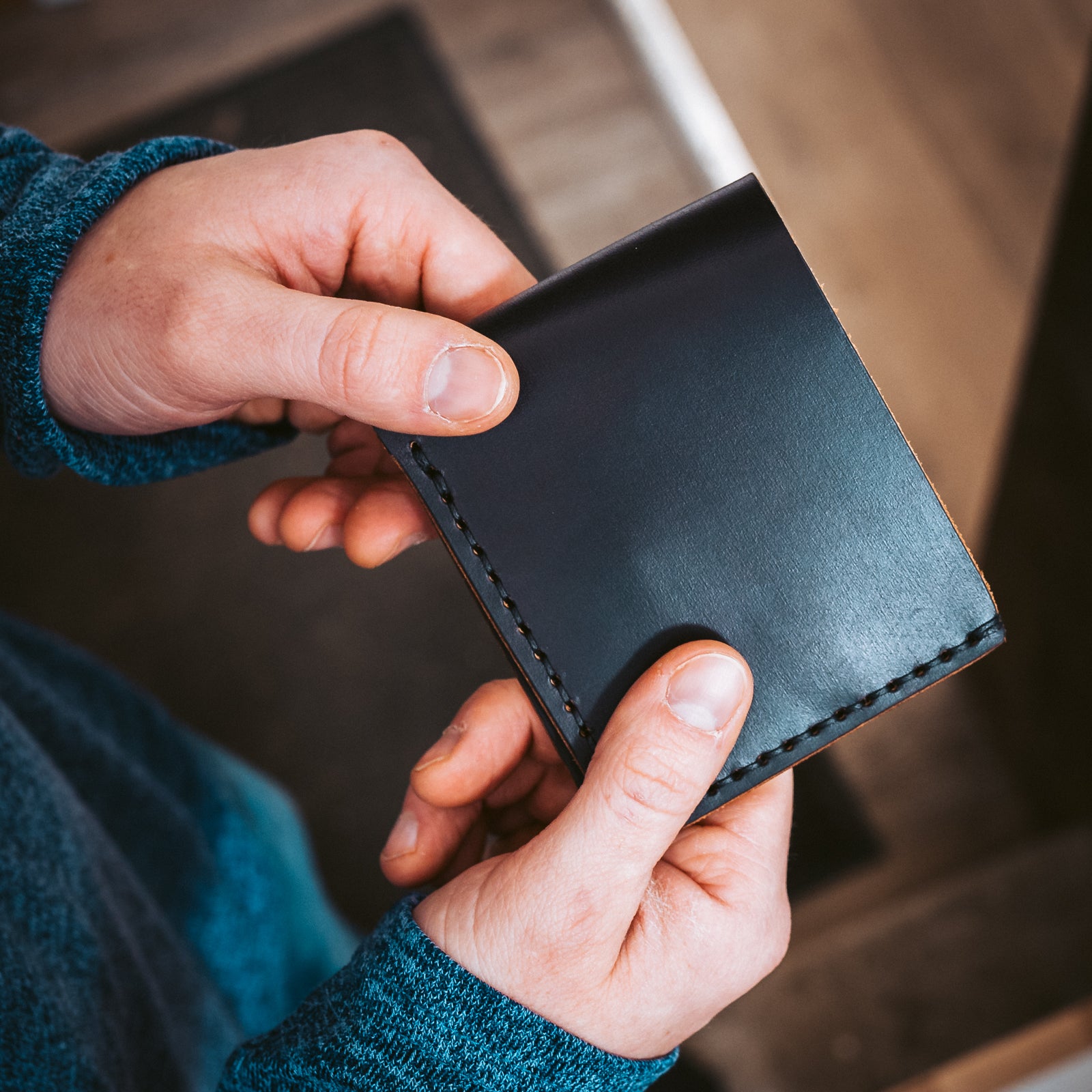 Traditional Bifold Leather Wallet