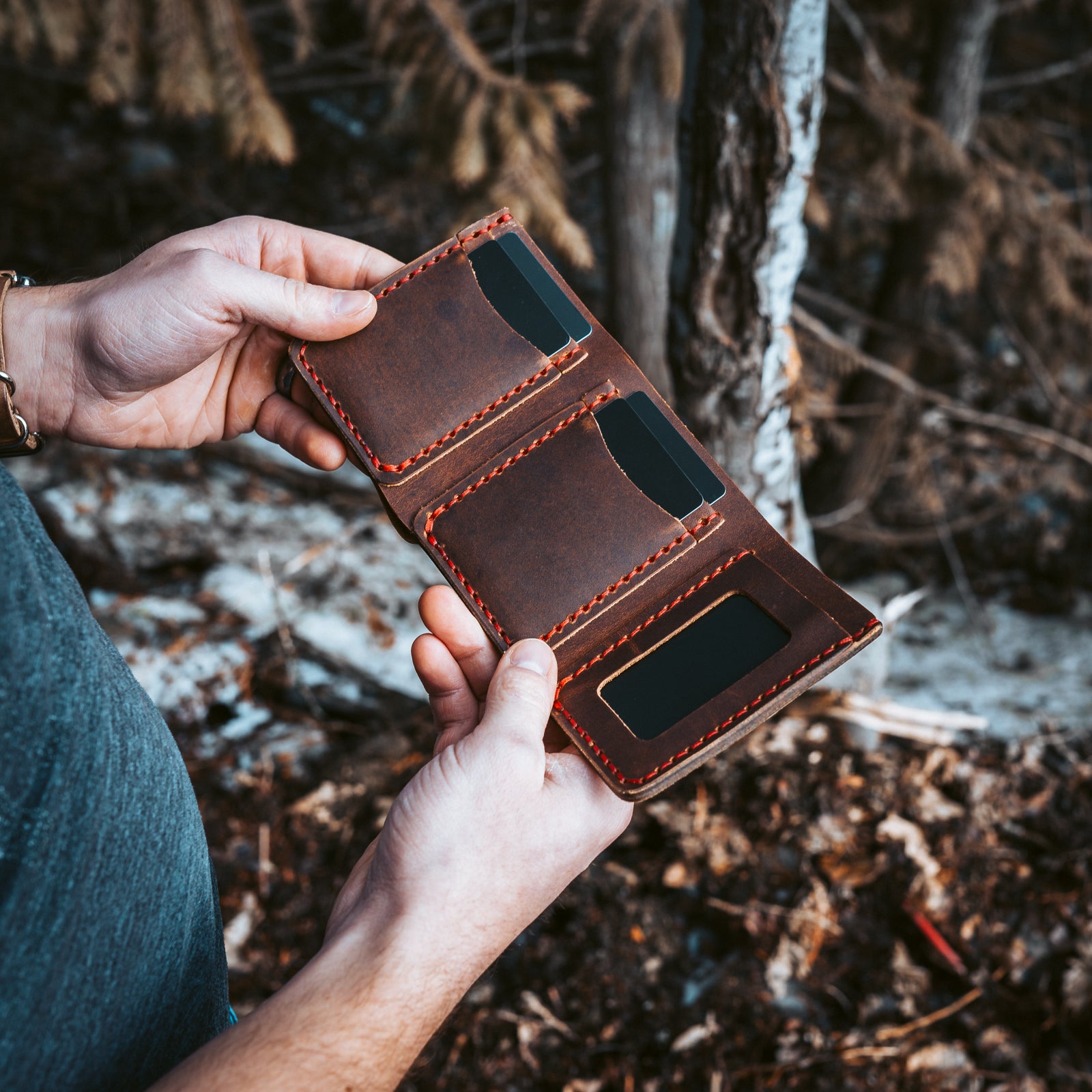 Leather Trifold Wallet