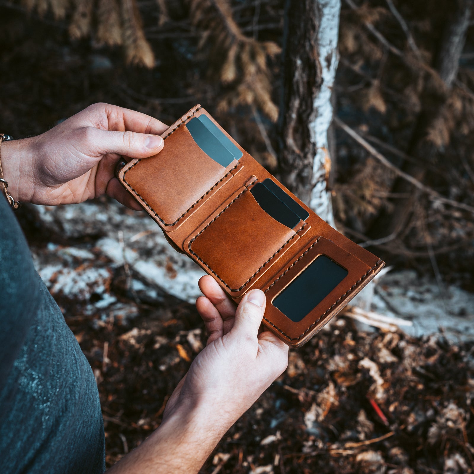 Leather Trifold Wallet