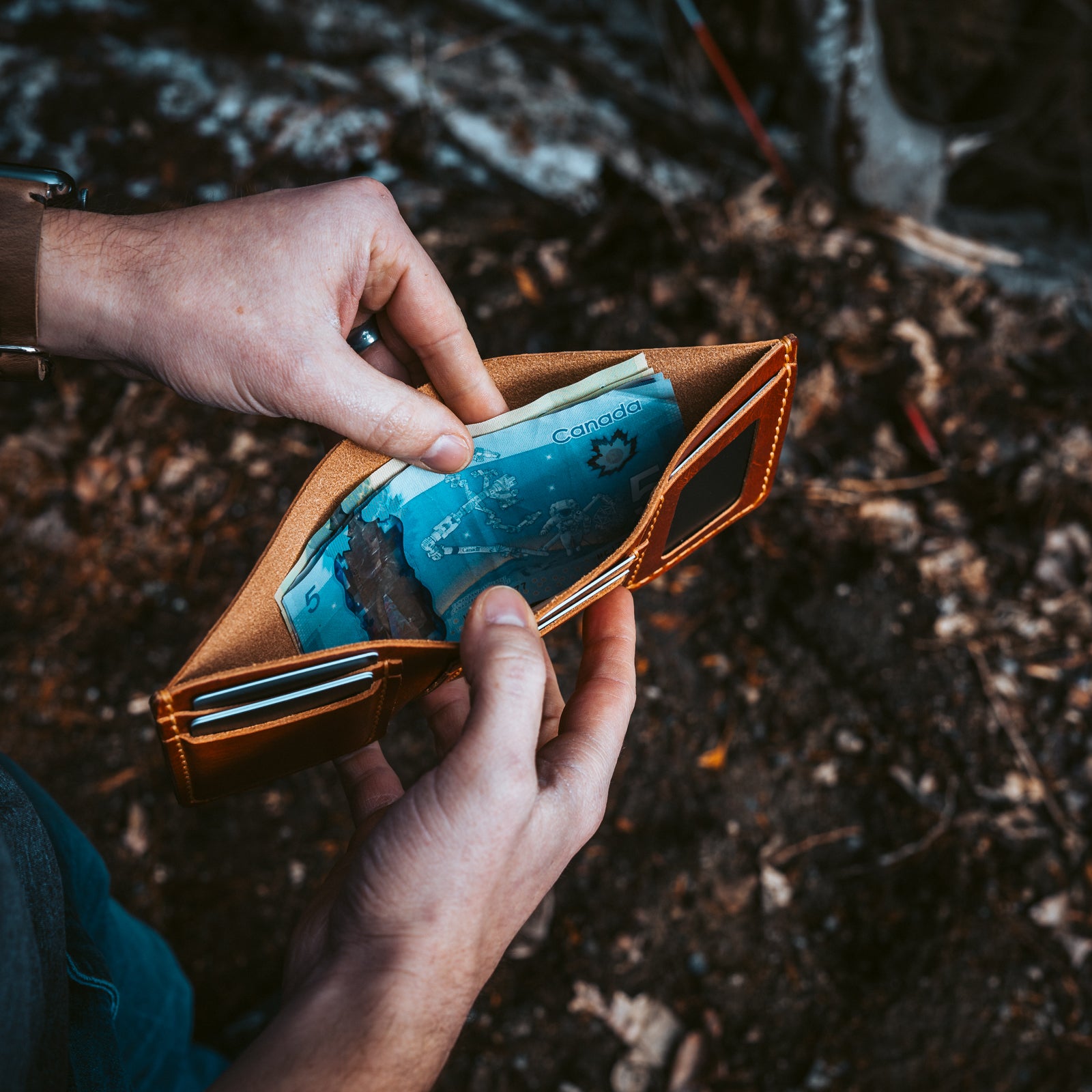 Leather Trifold Wallet