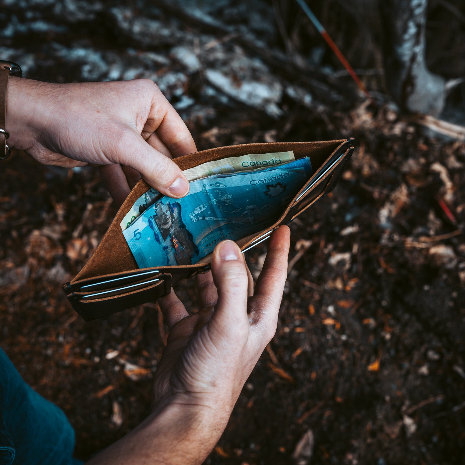 Leather Trifold Wallet