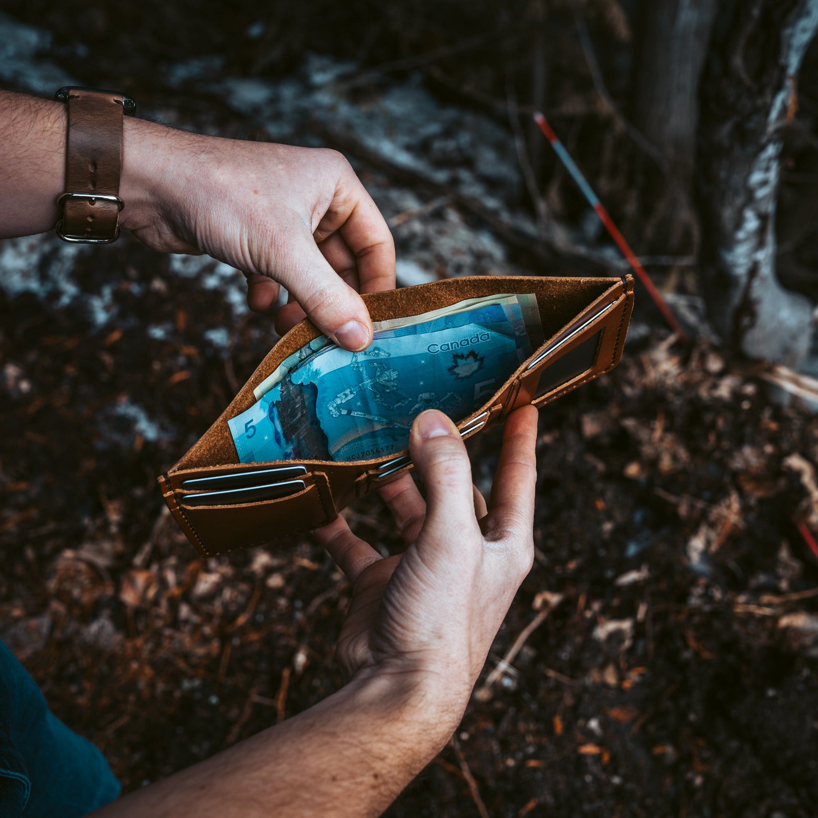 Leather Trifold Wallet