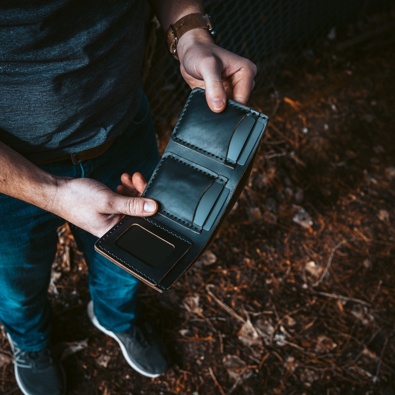 Leather Trifold Wallet