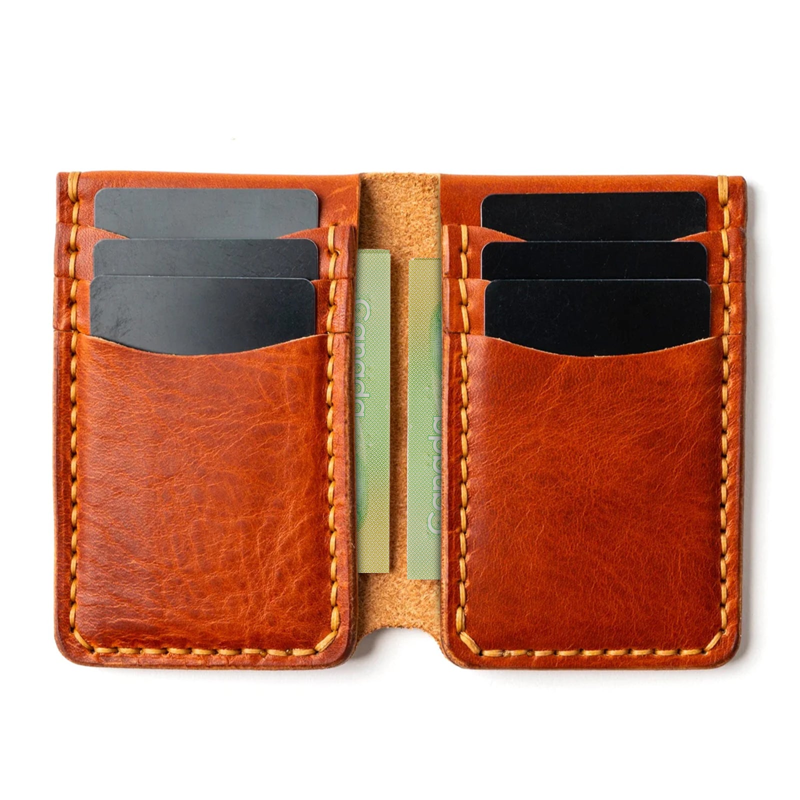 Leather Vertical Wallet