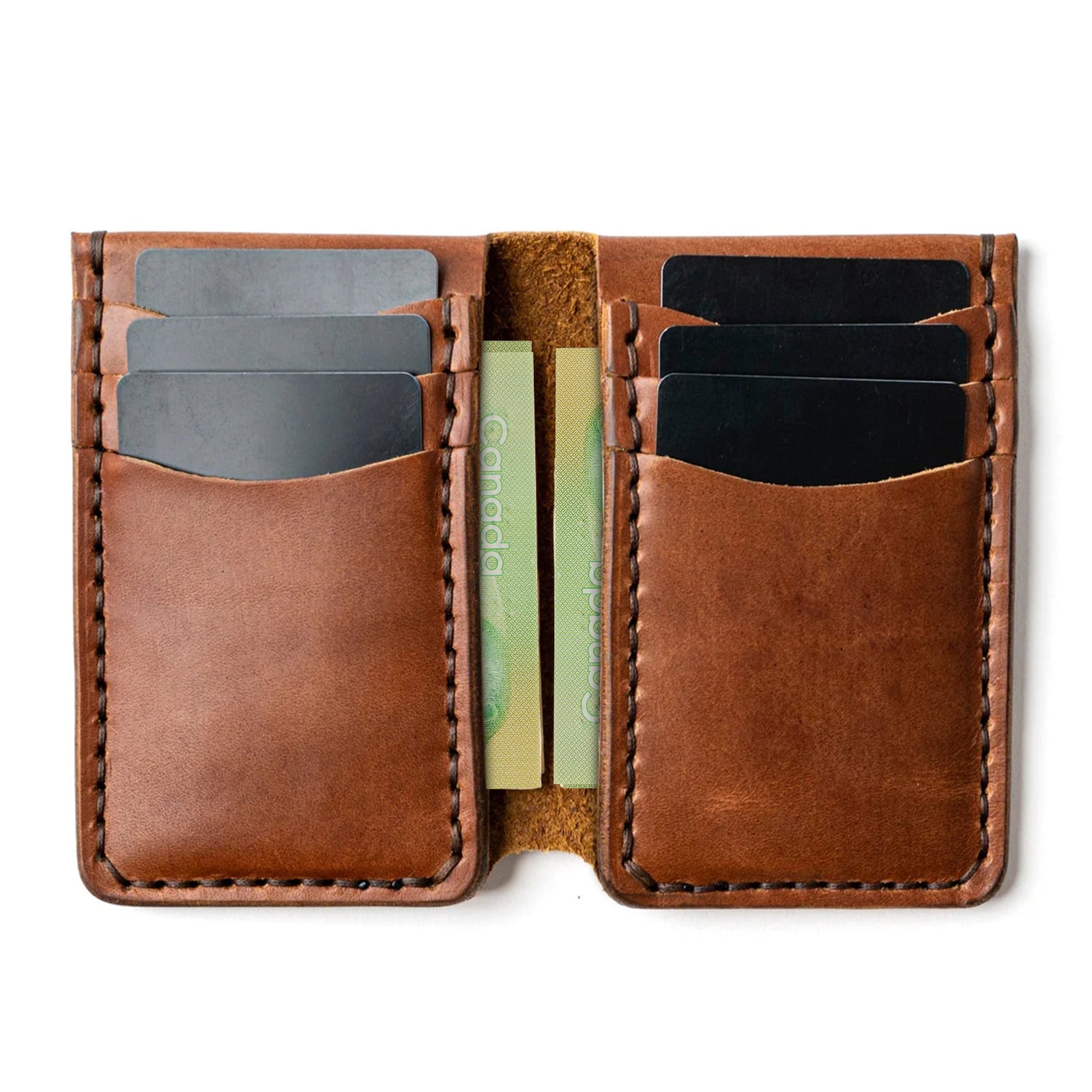 Leather Vertical Wallet